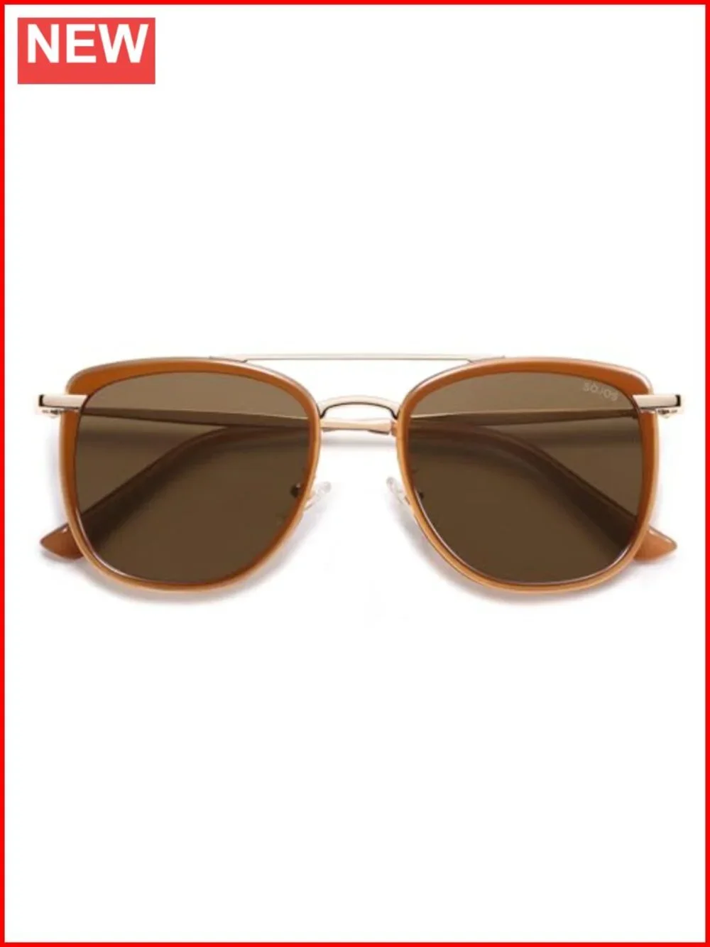 Vintage Aviator Square Polarized Sunglasses UV400